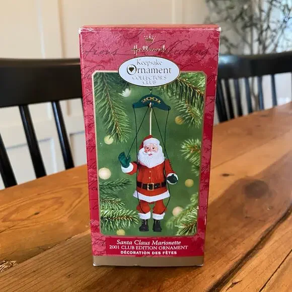 Hallmark Keepsake Christmas Ornament Santa Claus Marionette 2001 Collectible - Picture 4 of 8